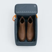 Boot Bag, opened to show what fits inside