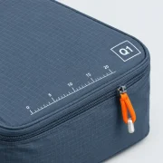 Carry-On Five, close-up of the printed scale and size code