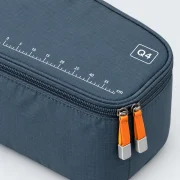 Checked Bag Five, close-up of the printed scale and size code