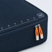 City Week Trio, close-up of the printed scale and size code