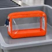 Clear Liquids Pouch in use