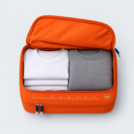 Compression Duo, opened to show what fits inside