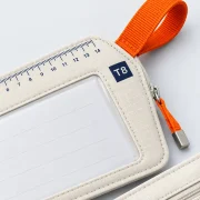 Coordinate Tag Pair XL, close-up of the printed scale and size code