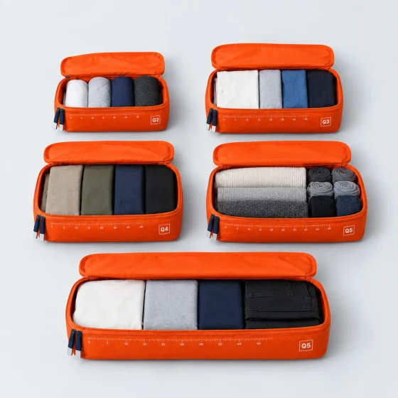 Fortnight Six, opened to show what fits inside