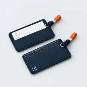 Grid Card Tag Pair, opened to show what fits inside