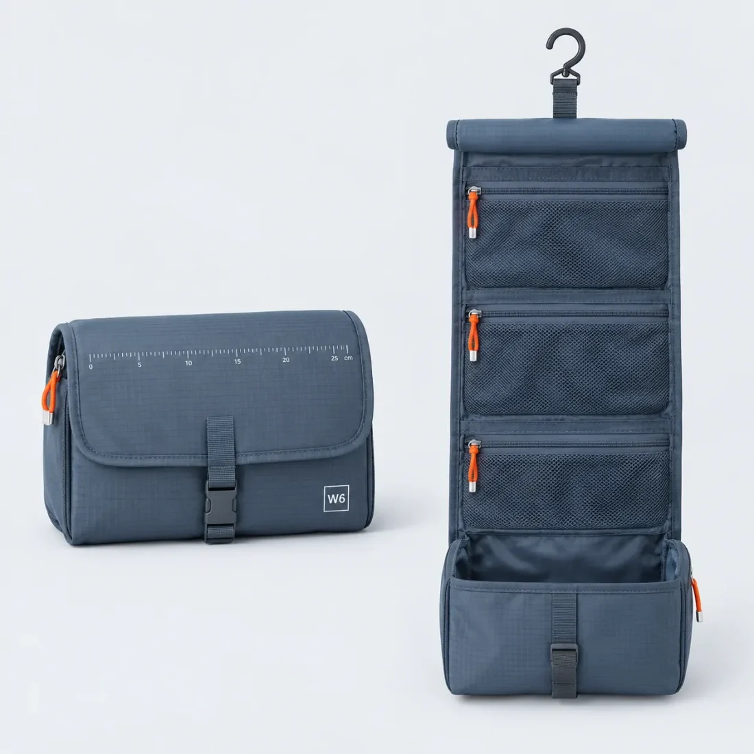 Hanging Toiletry Kit, studio photo