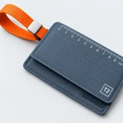 Privacy Flap Tag Pair, close-up of the printed scale and size code
