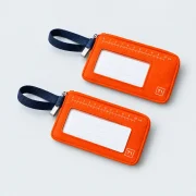 Scale Tag Pair, opened to show what fits inside