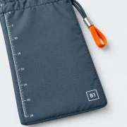 Shoe Bag, close-up of the printed scale and size code