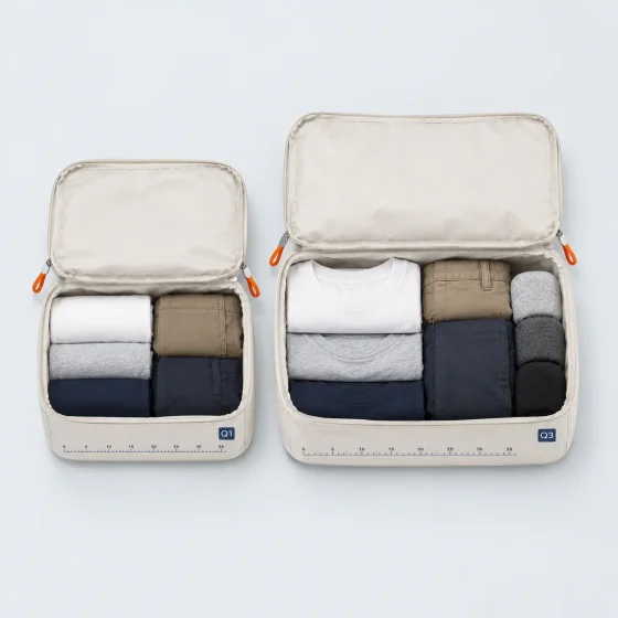 Two-Room Pair, opened to show what fits inside