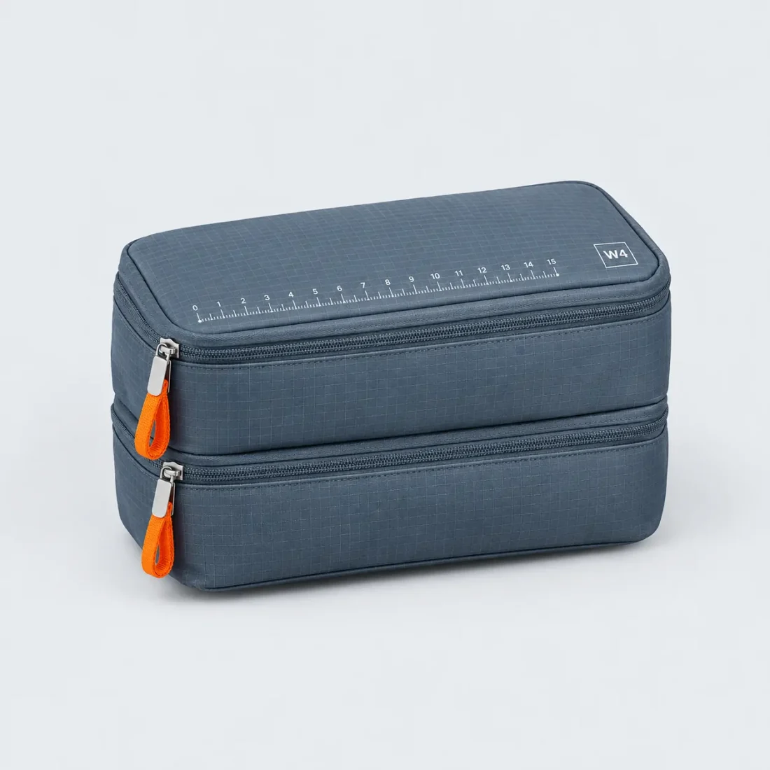 Two-Room Toiletry Pouch, studio photo