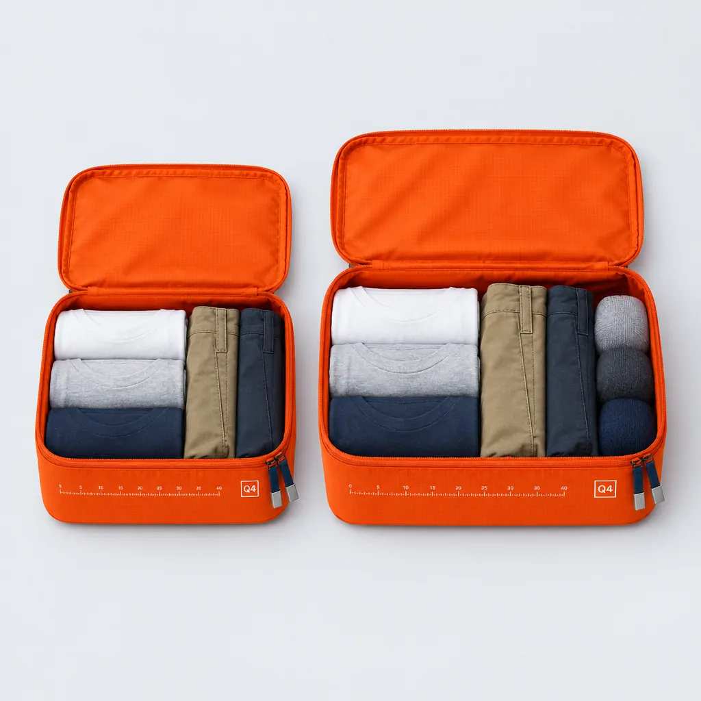 Week Large Duo, opened to show what fits inside