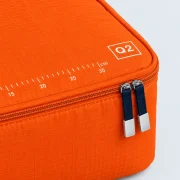 Weekend Trio, close-up of the printed scale and size code