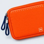 Zip Passport Wallet, close-up of the printed scale and size code